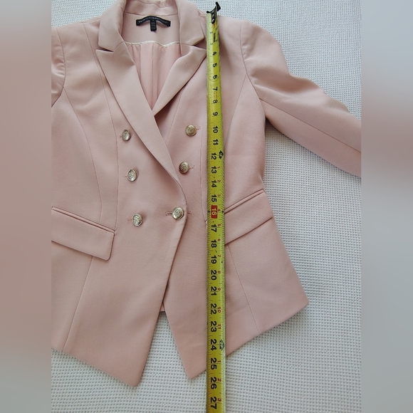 White House Black Market Blush Double-Breasted Blazer Size 4 - Picture 4 of 7
